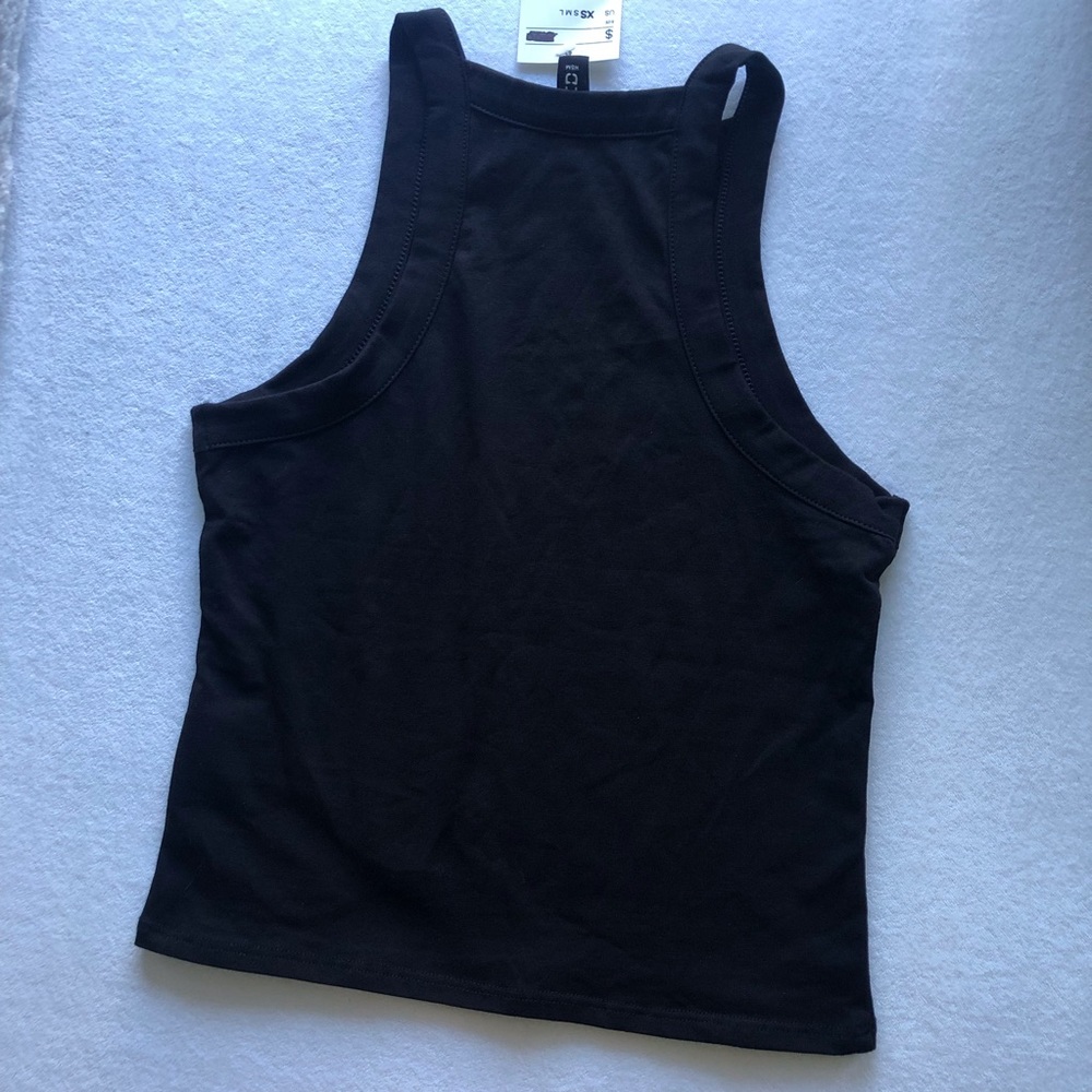 🖤 Black H&M Squad Only Crop Tank Top 🖤 - Picture 3 of 8